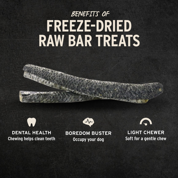 Vital Essentials Raw Bar Freeze-Dried Salmon Skin Dog Treat