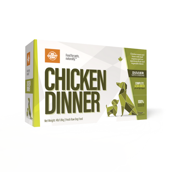 Big Country Raw - Chicken Dinner Carton (4lb) - Frozen Product