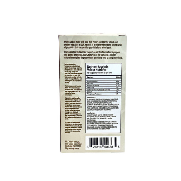 Big Country Raw - FROZEN GOAT - Cookies N Cream (Frozen creamy Treat)