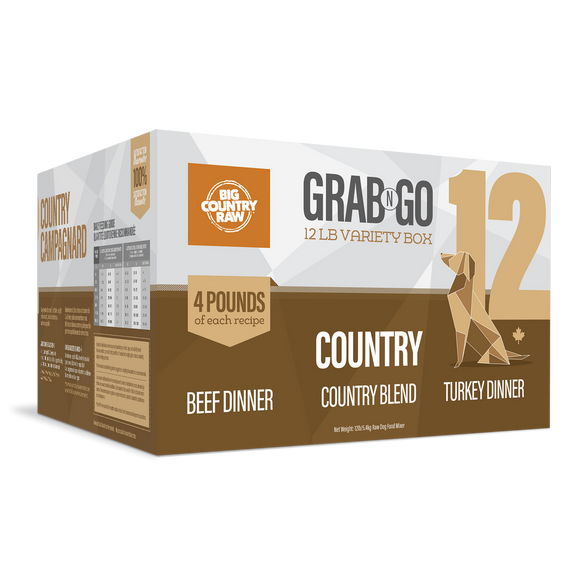 Big Country Raw - Grab N Go 'Country' 12 - Frozen Product