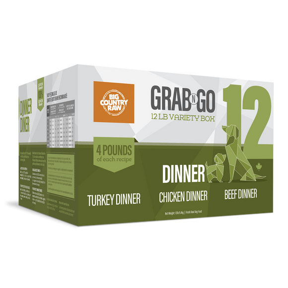 Big Country Raw - Grab N Go 'Dinner' 12 - Frozen Product