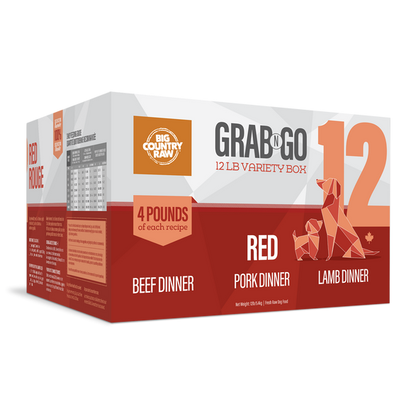 Big Country Raw - Grab N Go 'Red' 12 - Frozen Product
