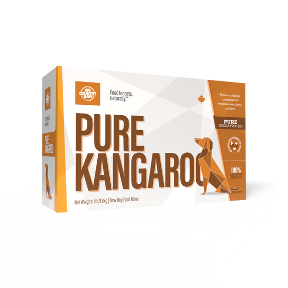 Big Country Raw - Pure Kangaroo Carton (4lb) - Frozen Product