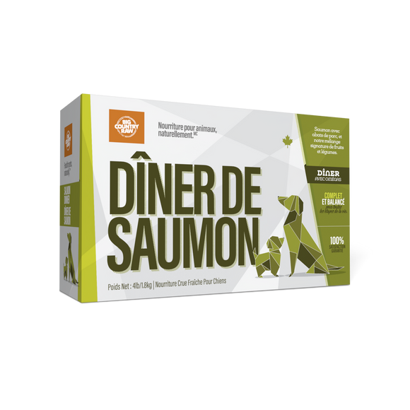 Big Country Raw - Salmon Dinner Carton (4lb) - Frozen Product