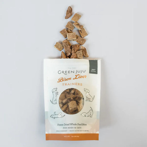 Green Juju - Bison Liver Trainers (For Dogs & Cats)