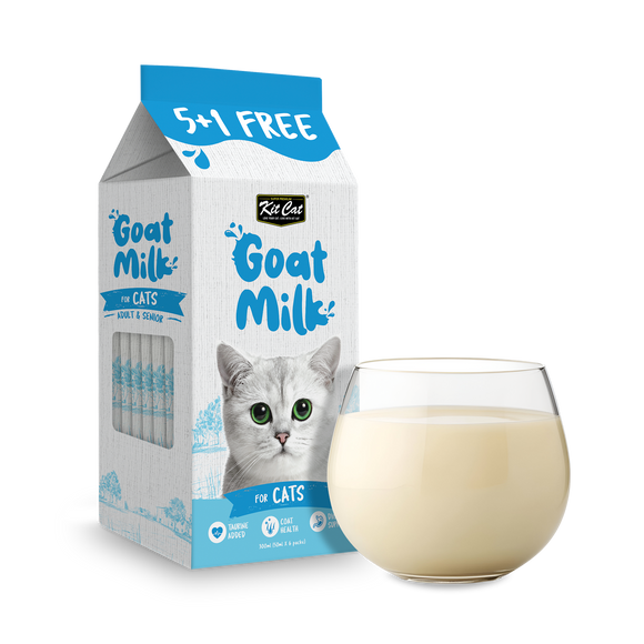 Kit Cat - Lactose-Free Goat Milk for Cats (6 x 50ml)