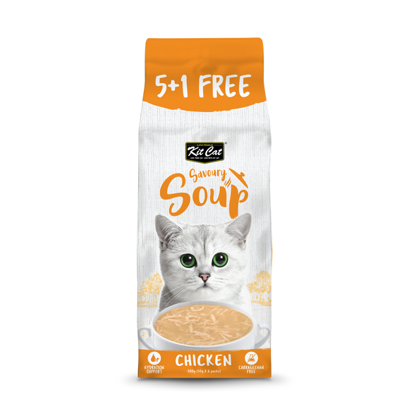 Kit Cat - Savoury Soup - Chicken (Cat Food Topper, 6 x 50g)