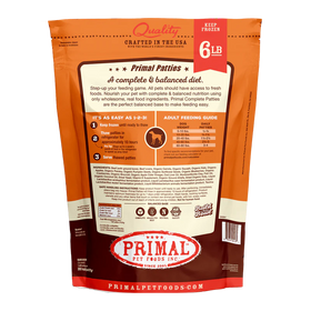 Primal - Patties - Raw Beef Patties (For Dogs) - Frozen Product - 0