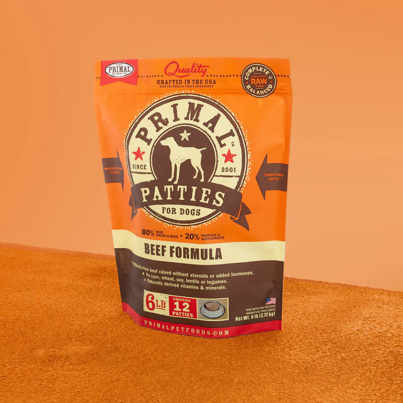 Primal - Patties - Raw Beef Patties (For Dogs) - Frozen Product