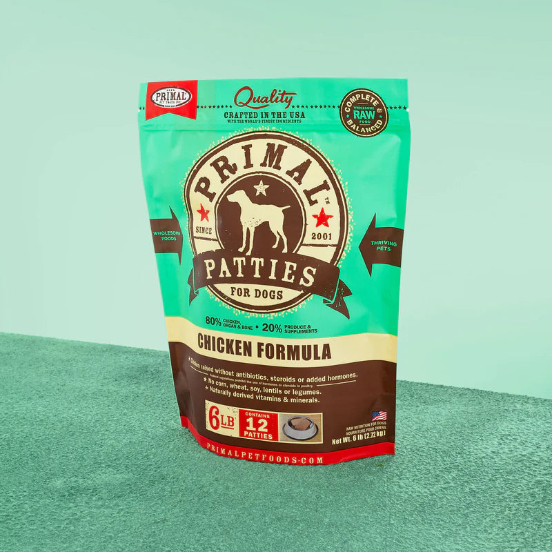 Primal - Patties - Raw Chicken Patties (For Dogs) - Frozen Product