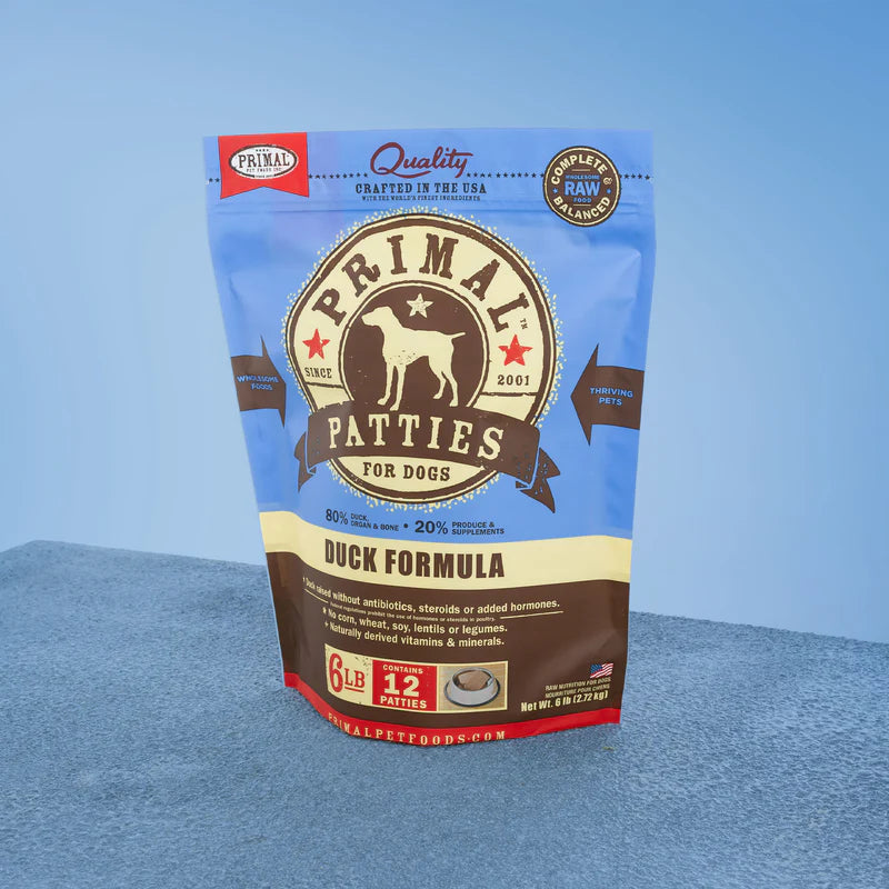 Primal - Patties - Raw Duck Patties (For Dogs) - Frozen Product