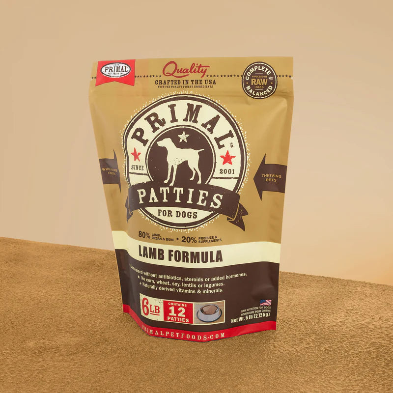 Primal - Patties - Raw Lamb Patties (For Dogs) - Frozen Product-1