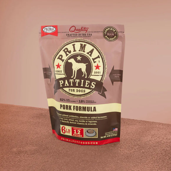 Primal - Patties - Raw Pork Patties (For Dogs) - Frozen Product