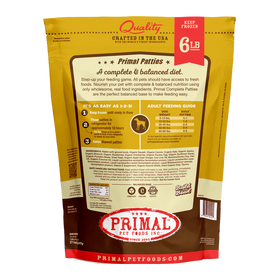Primal - Patties - Raw Rabbit Patties (For Dogs) - Frozen Product - 0