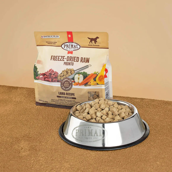 Primal - Pronto - Freeze Dried Raw Pronto - Lamb Recipe (For Dogs)