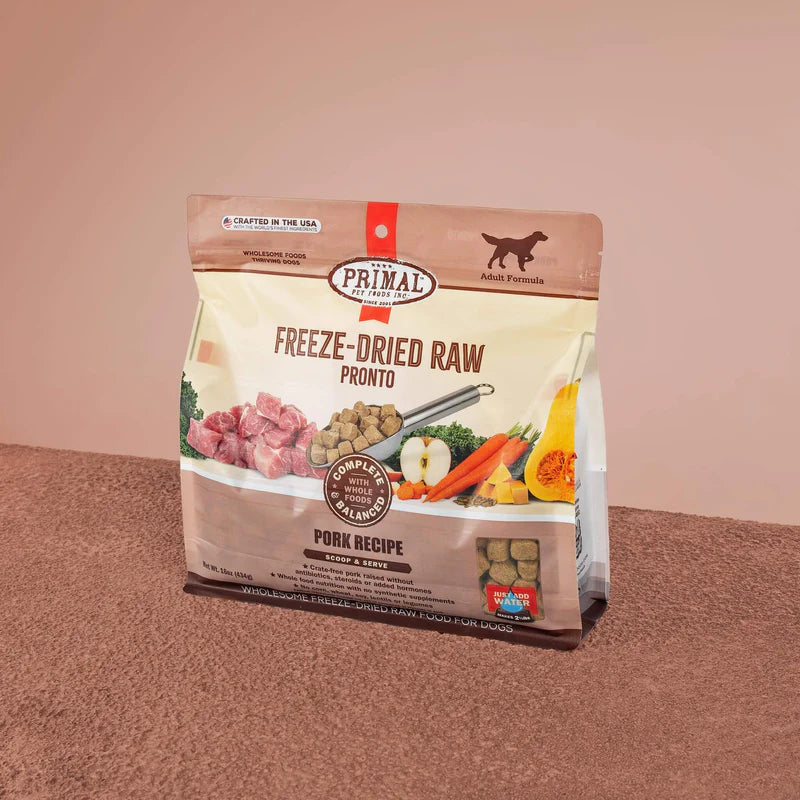 Primal - Pronto - Freeze Dried Raw Pronto - Pork Recipe (For Dogs)