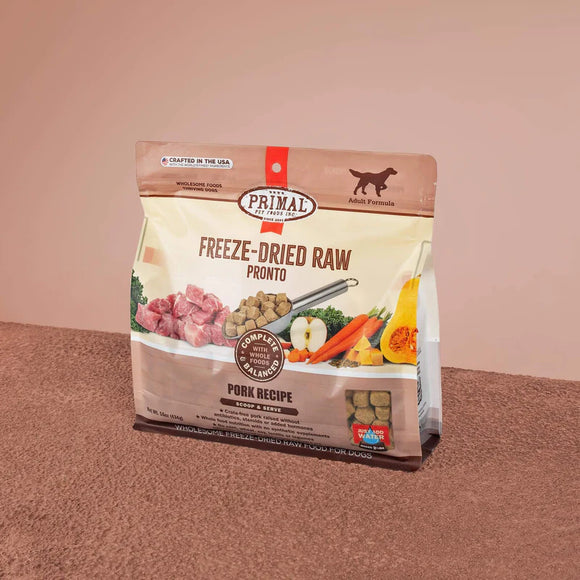 Primal - Pronto - Freeze Dried Raw Pronto - Pork Recipe (For Dogs)