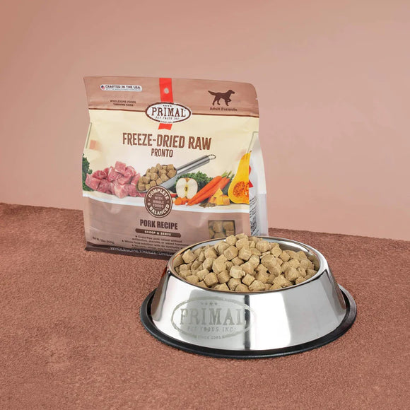 Primal - Pronto - Freeze Dried Raw Pronto - Pork Recipe (For Dogs)