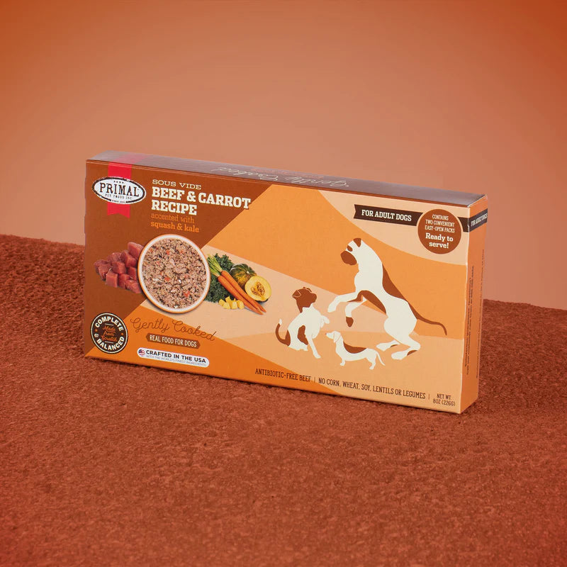 Primal - Gently Cooked - Beef & Carrot (For Dogs) - Frozen Product