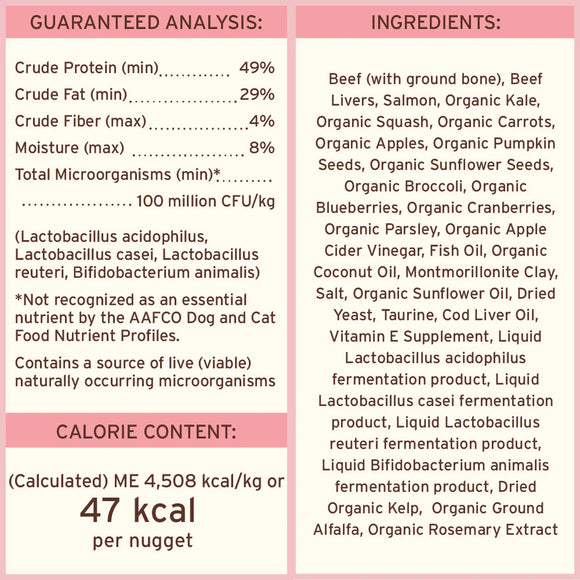 Primal - Nuggets - Raw Beef & Salmon (For Cats) - Frozen Product