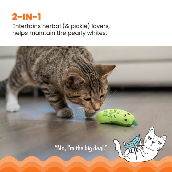 Catstages - Crunchy Pickle Kicker Toy (For Cats)