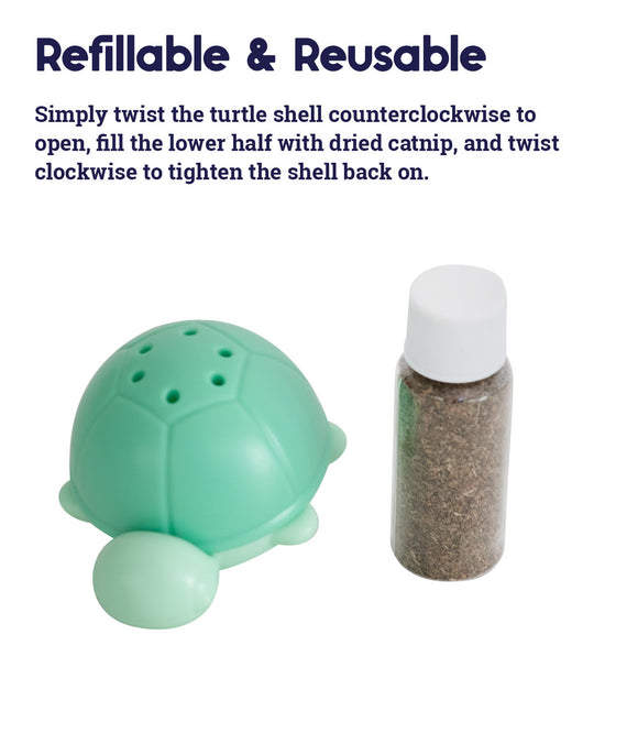 Catstages - Wobble Turtle Catnip Diffuser Toy (For Cats)