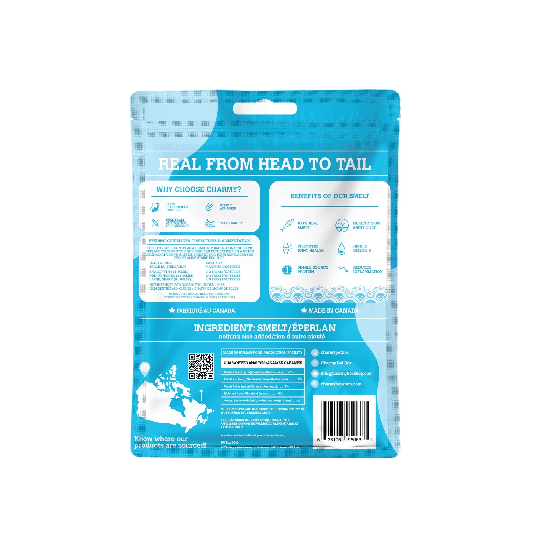 Charmy - Lake Smelt (Treats For Dogs & Cats)