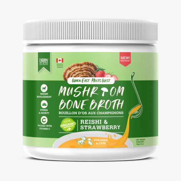 Charmy - Mushroom Bone Broth - Reishi & Strawberry (For Dogs & Cats)