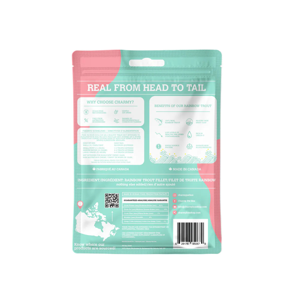 Charmy - Rainbow Trout (Treats For Dogs & Cats)