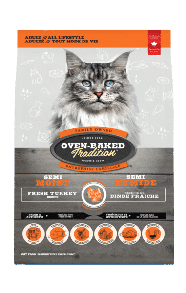 Oven-Baked Tradition Cat Semi-Moist Turkey / 3lb