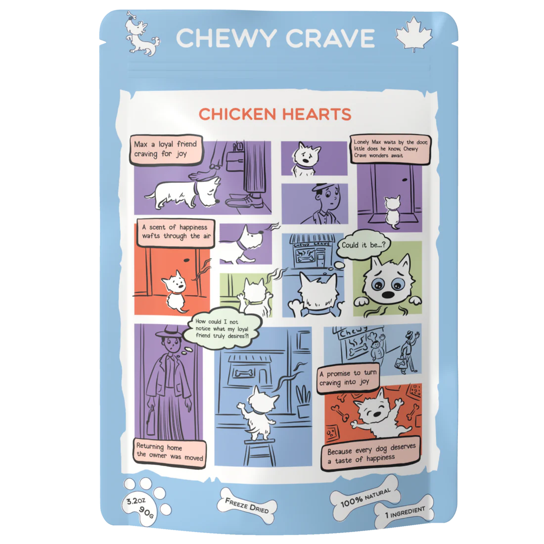 Chewy Crave - Chicken Hearts (Dog Treats)