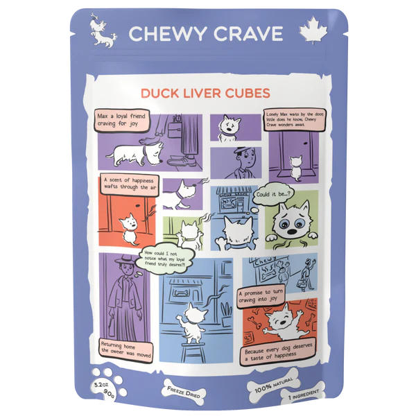 Chewy Crave - Duck Liver Cubes (Dog Treats)