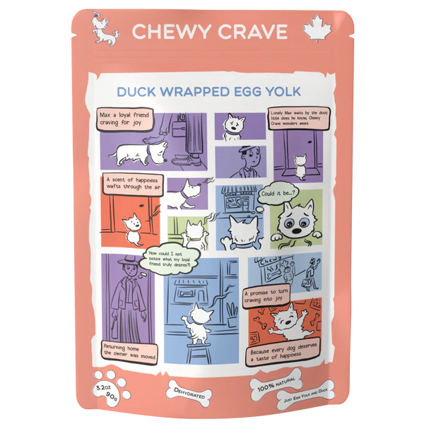 Chewy Crave - Duck Wrapped Egg Yolk (Dog Treats)