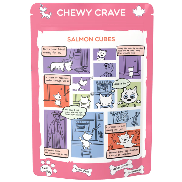 Chewy Crave - Salmon Cubes (Dog Treats) 