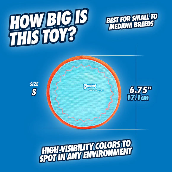 Chuckit! - Paraflight Flying Disc (Fetch & Float Toy)