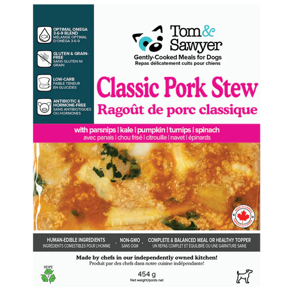 Tom & Sawyer - Classic Pork Stew (For Dogs) - Frozen Product