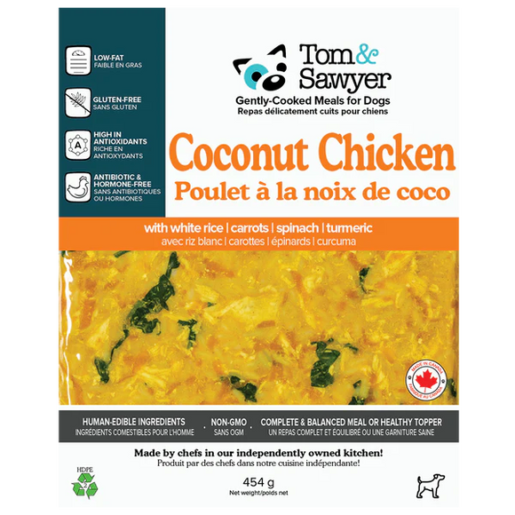 Tom & Sawyer - Coconut Chicken (For Dogs) - Frozen Product