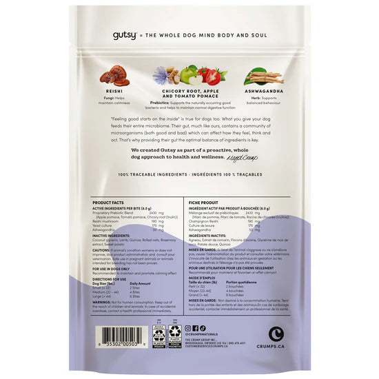 Crumps' Naturals - gutsy - Calm Bites (Dog Treats)