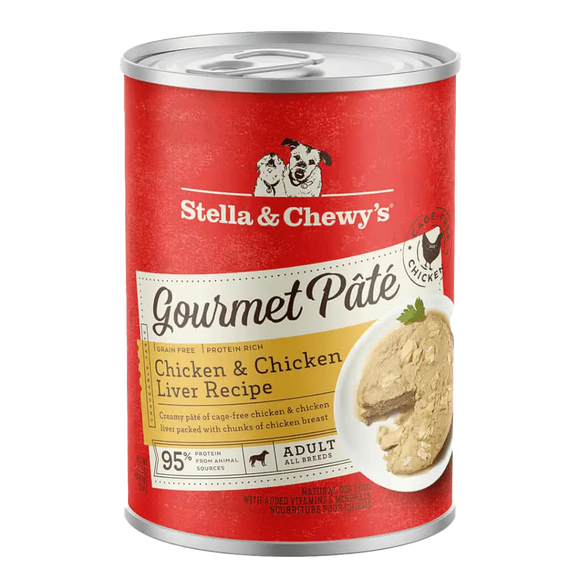 Stella & Chewy's Gourmet Pâté Chicken & Chicken Liver Recipe 12.5oz can