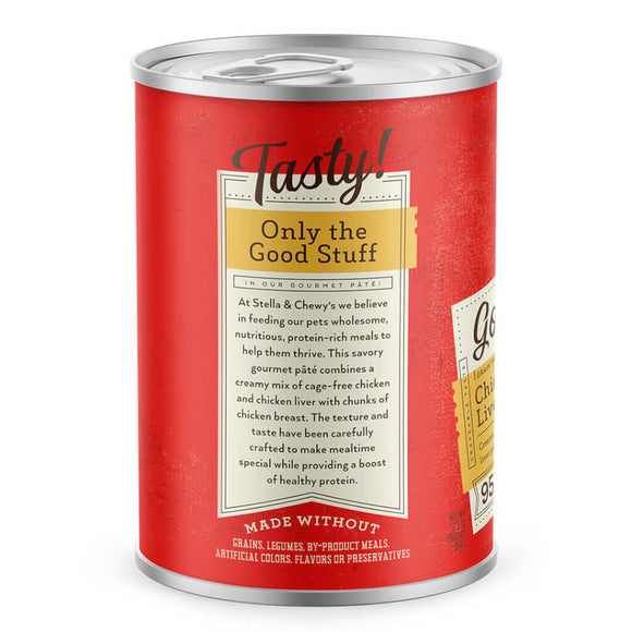 Stella & Chewy's Gourmet Pâté Chicken & Chicken Liver Recipe 12.5oz can