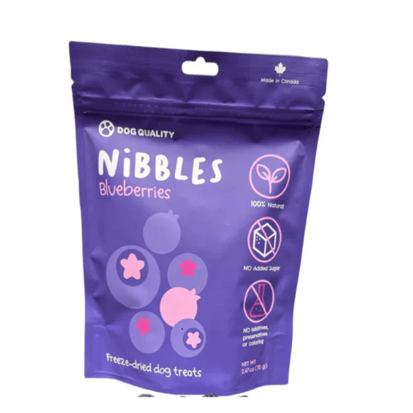 Dog Quality - Nibbles - Freeze Dried Blueberries (Dog Treats)