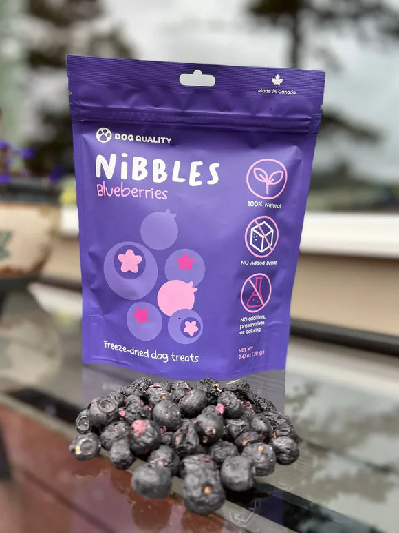 Dog Quality - Nibbles - Freeze Dried Blueberries (Dog Treats)