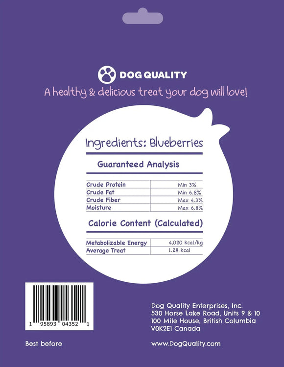 Dog Quality - Nibbles - Freeze Dried Blueberries (Dog Treats)