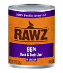 RAWZ - 96% Duck & Duck Liver Pate (Wet Dog Food)
