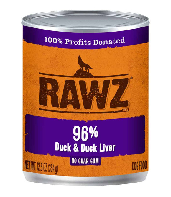 RAWZ - 96% Duck & Duck Liver Pate (Wet Dog Food)