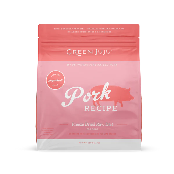 Green Juju - Freeze-Dried Pork Recipe (For Dogs)