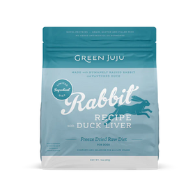 Green Juju - Freeze-Dried Rabbit Recipe with Duck Liver (For Dogs)