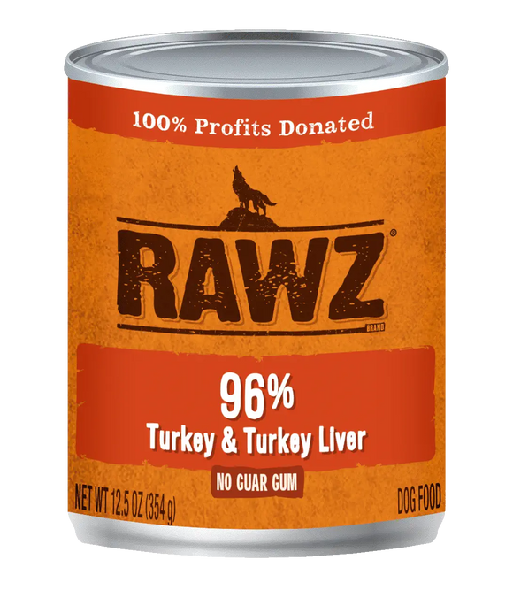 RAWZ - 96% Turkey & Turkey Liver Pate (Wet Dog Food)