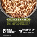 ORIJEN Chunks & Shreds Duck & Liver Entrée product details 1