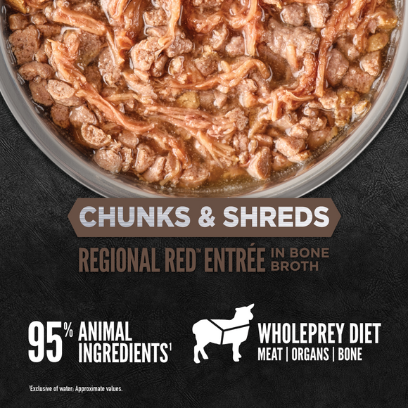 ORIJEN Chunks & Shreds Regional Red Entrée product details 1
